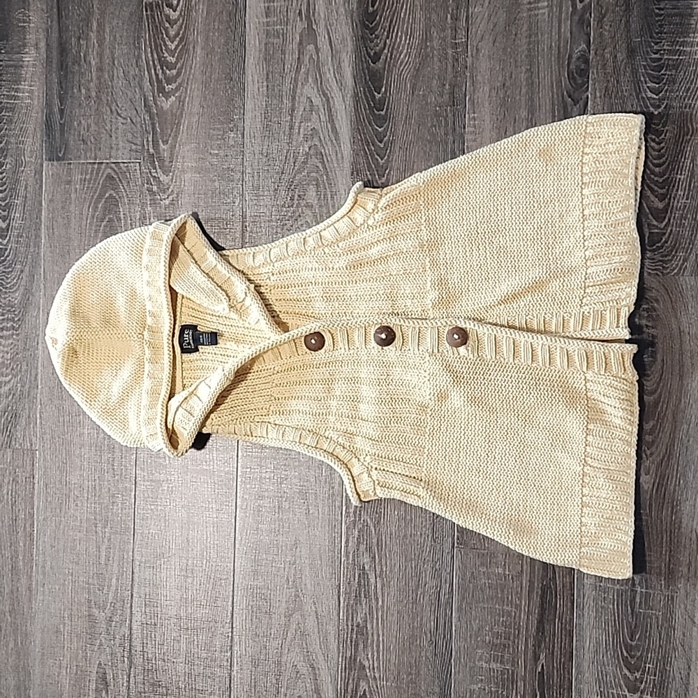 🌴 Pure Handknit hooded Cardigan Vest 🌴